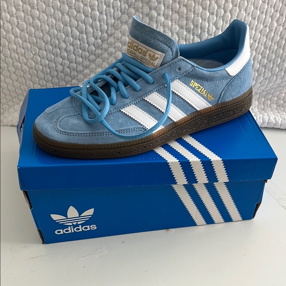 adidas Blue and White Athletic Shoes